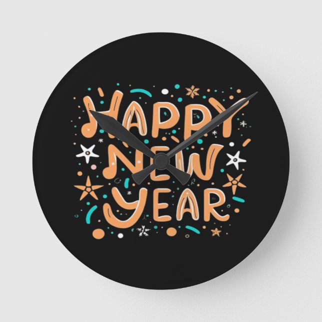 Gott nytt år rund klocka (Framsida)