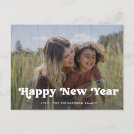 Gott nytt år | Simple Boho Photo Overlay Helg Vykort