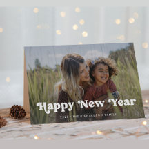 Gott nytt år | Simple Boho Photo Overlay
