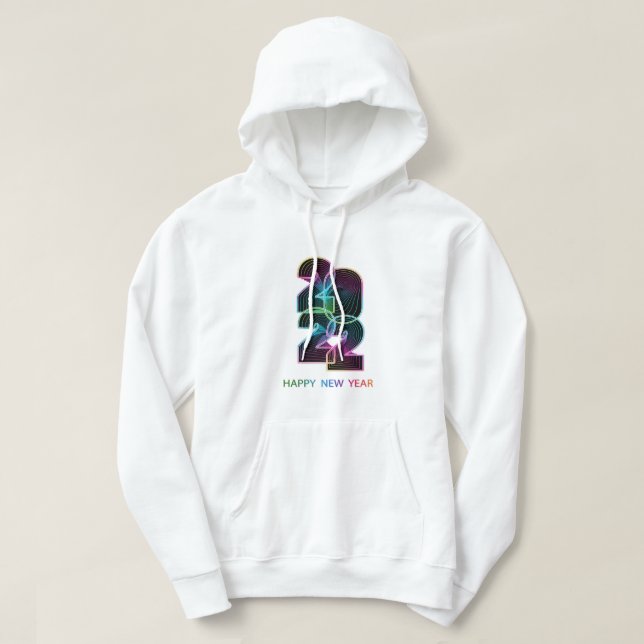 Gott nytt år-skjortor 2022 Nyårsafton Premium T Hoodie (Design framsida)