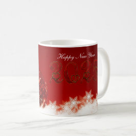 Gott nytt år, snöflingan kaffemugg