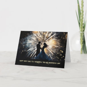 Gott nytt år Son och dotter i advokatsamfund Helgkort