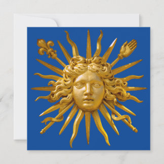 Gott Nytt År / Symbol för Ludvig XIV den solkung Julkort