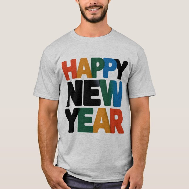 Gott nytt år T-shirt (Framsida)