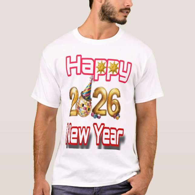 Gott nytt år  t shirt (Framsida)