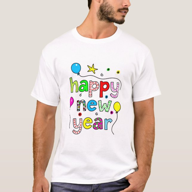Gott nytt år tee shirt (Framsida)