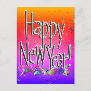 GOTT NYTT ÅR! Text Bild Inbjudan Vykort