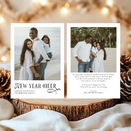 Gott Nytt År Tjuten Modern Family 2 Fotokollage Julkort
