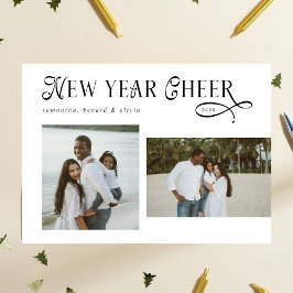 Gott Nytt År Tjuten Modern Family Fotokollage Julkort