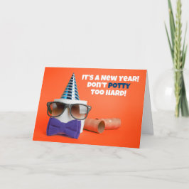 Gott Nytt År Toalettpapper Humor Helgkort