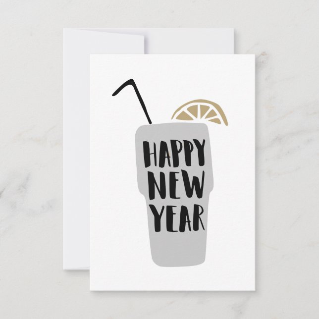 Gott nytt år // Tomt nytt årskort Firande (Framsida)