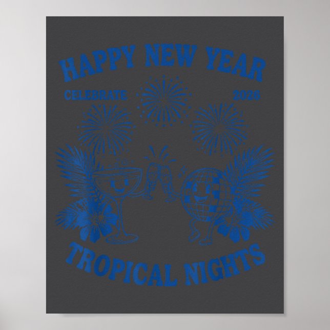 Gott Nytt År Trocal Nätter 2026 Firande  Poster (Framsidan)