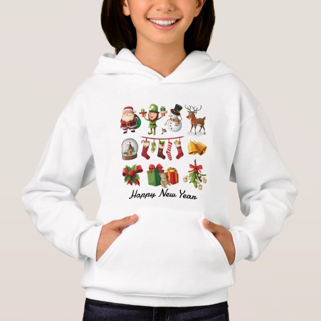 gott nytt år tshirt-barn t shirt (Framsida)