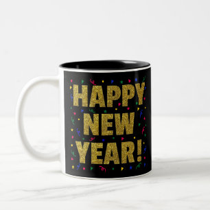 gott nytt år Två-Tonad mugg