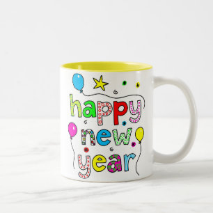 Gott nytt år Två-Tonad mugg