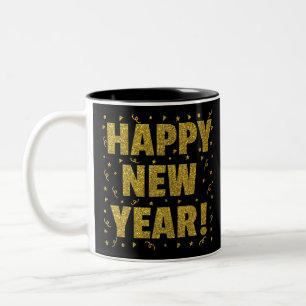 gott nytt år Två-Tonad mugg