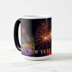 Gott nytt år tvåtonskaffe Mugg