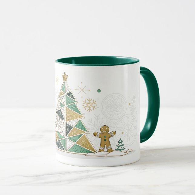 Gott nytt år typografi firande mugg (Framsida höger)