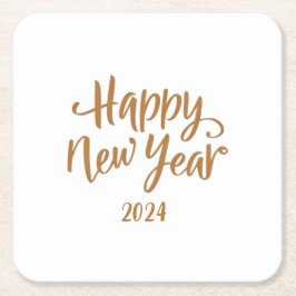 Gott nytt år underlägg papper kvadrat