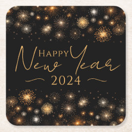 Gott nytt år underlägg papper kvadrat