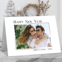 Gott nytt år unika moderna, minimala foto för Stil