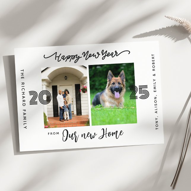 Gott nytt år Vi har flyttat Flyttmeddelande Julkort (Skapare uppladdad)