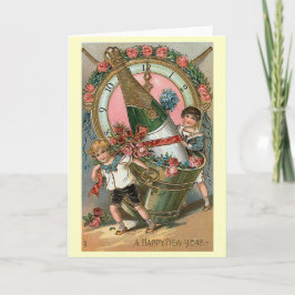 "Gott nytt år" vintage Helgkort