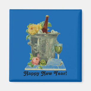 gott nytt år Vintage Magnet