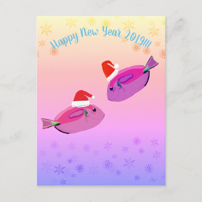 Gott nytt år vykort (Framsida)