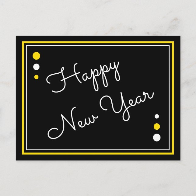 gott nytt år vykort (Framsida)