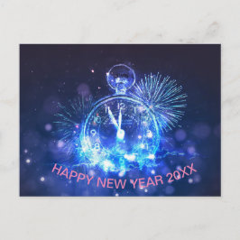 Gott nytt år vykort present 20XX