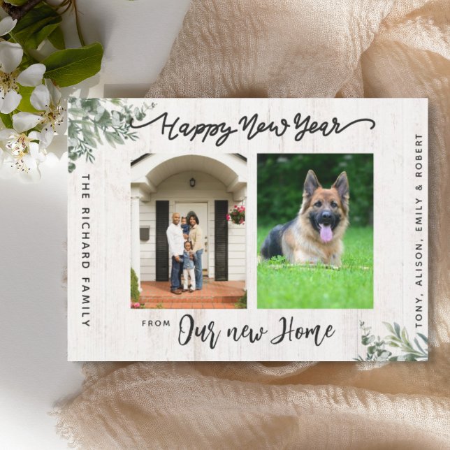 Gott nytt år We v Flyttat Flytta annons Meddelande (Skapare uppladdad)