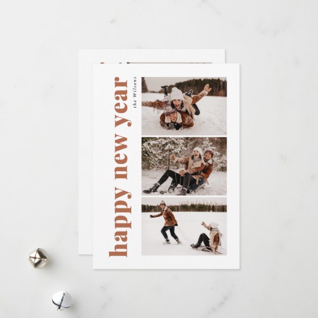 Gott nytt år Wilsons Julkort (Fram/Back In Situ)