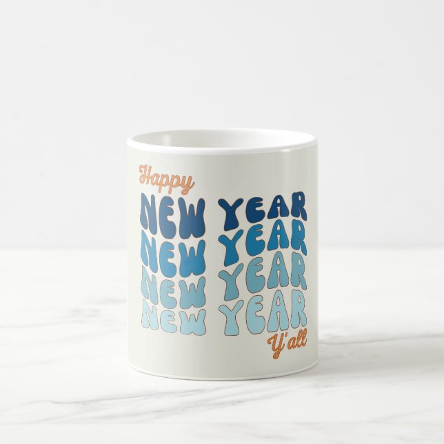 Gott nytt år Y'all Kaffemugg (Center)