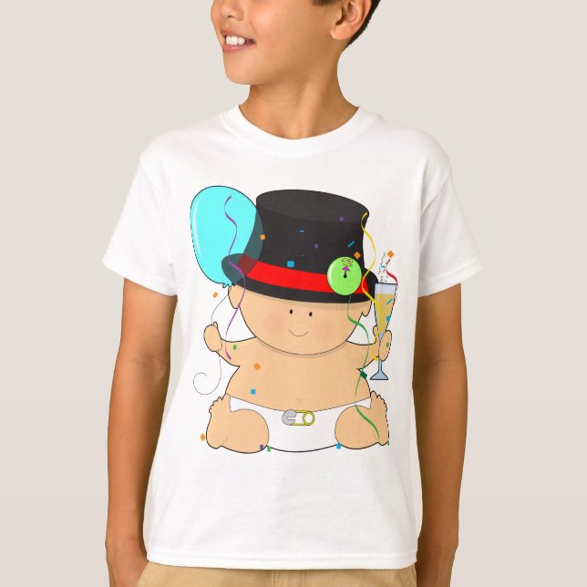 Gott nytt årbaby tee shirt (Framsida)