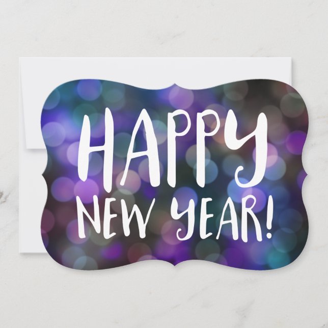 gott nytt årbokeh inbjudningar (Framsida)