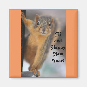 Gott nytt årekorre magnet