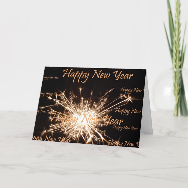 Gott nytt århälsningkort helgkort (Framsida)