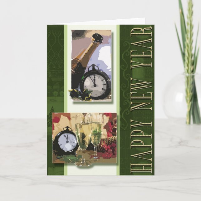 Gott nytt årkort helgkort (Framsida)