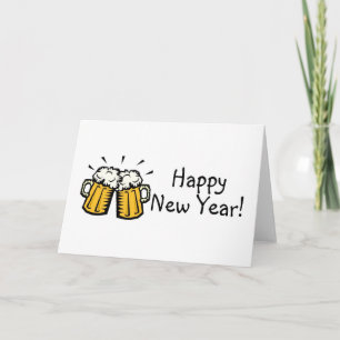Gott nytt åröl helgkort