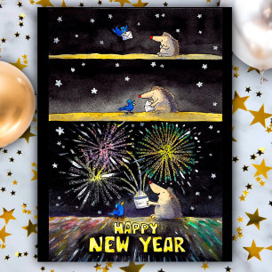 Gott nytt årvykort av Nicole Janes Helg Vykort