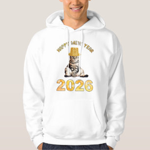 Gott nytt kattår 2026 hoodie