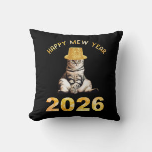 Gott nytt kattår 2026 kudde