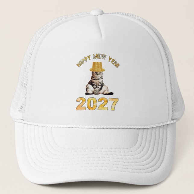 Gott nytt kattår 2027 keps (Framsida)