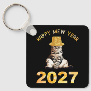 Gott nytt kattår 2027 nyckelring