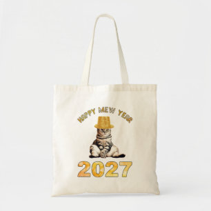 Gott nytt kattår 2027 tygkasse