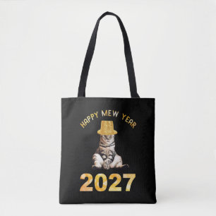 Gott nytt kattår 2027 tygkasse