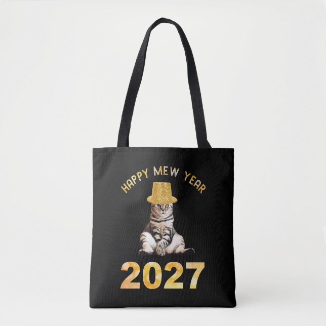 Gott nytt kattår 2027 tygkasse (Framsida)