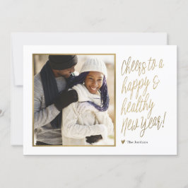 Gott och hälsosamt nytt år Fotokort Julkort