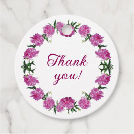 Gott Peonies. Gåvor Etiketter